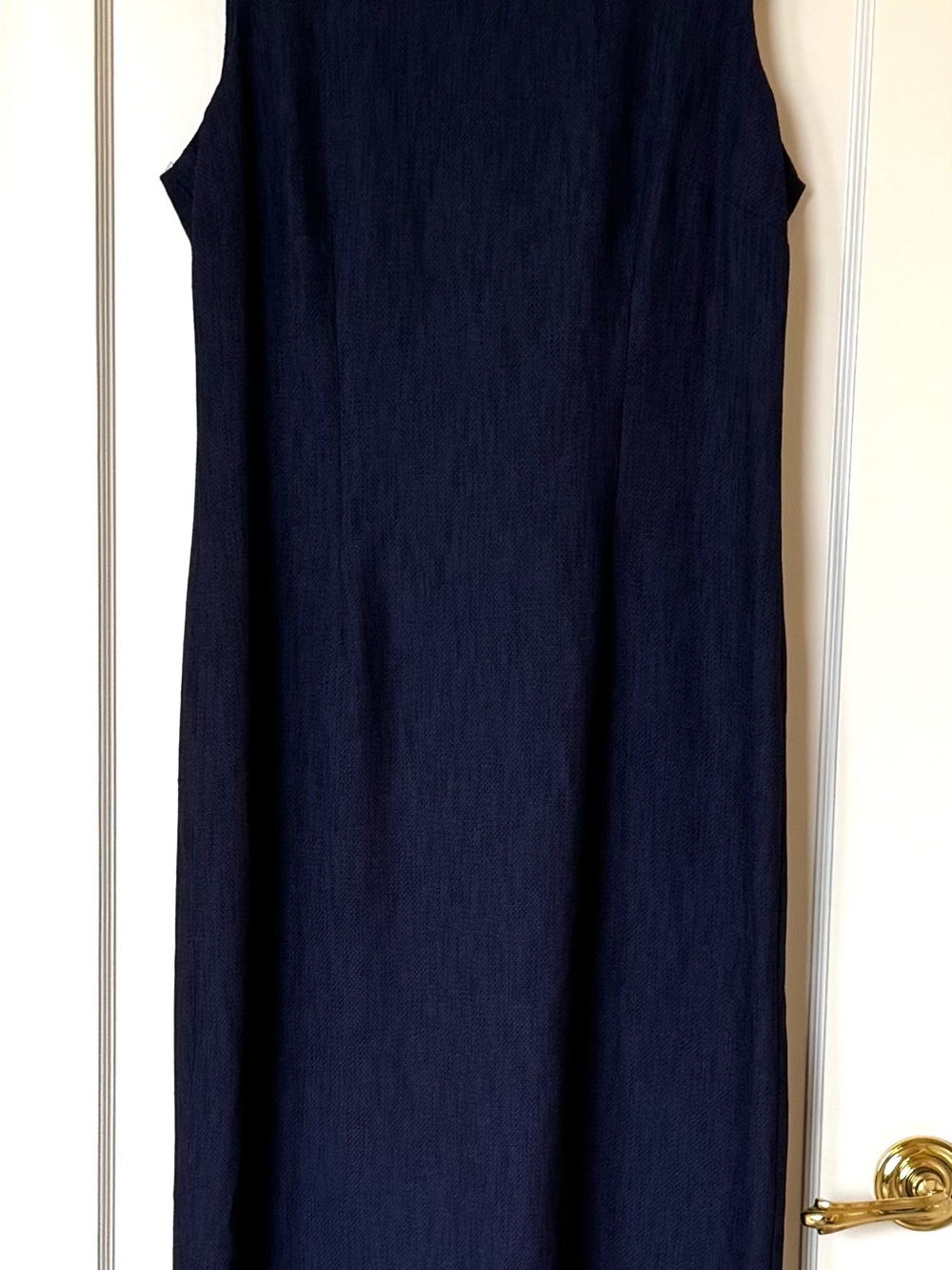 Scarlett Shift Sleaveless Dress Navy Long Womens Size 12
